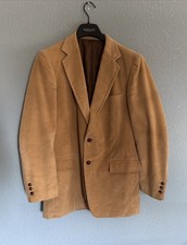 Sears Men’s Store Vintage 44R Tan Corduroy 2-Button 70s Blazer Jacket 70’s