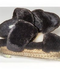 Steve Madden Black Faux Fur Slide Slippers for Women, Lined  Cushioned