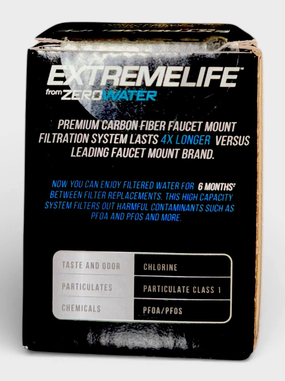 ZeroWater ExtremeLife Faucet Mount Replacement Filter 400 Gallon NEW SEALED BOX