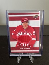 2025-26 Detroit Red Wings Centennial Motor City Material Albert Johansson Jersey