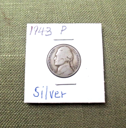Photo of a 1943-P Jefferson Nickel from an eBay listing that sold on Jul 20, 2026