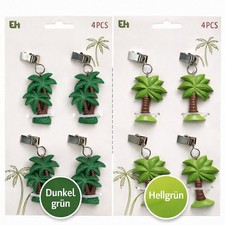 Tischtuchklammer Tischdecken Beschwerer 4tlg Palmen Gewicht Garten Bommel