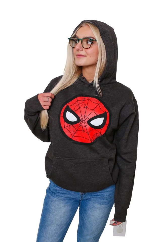 Sudadera Con Capucha Del Símbolo De Telaraña De Spider-Man Spidey Marvel - Imagen 4 de 4