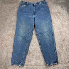 VTG Levi's 550 Jeans Size 16 Regular Blue Wash Relaxed Fit Mom Tapered Leg 90s