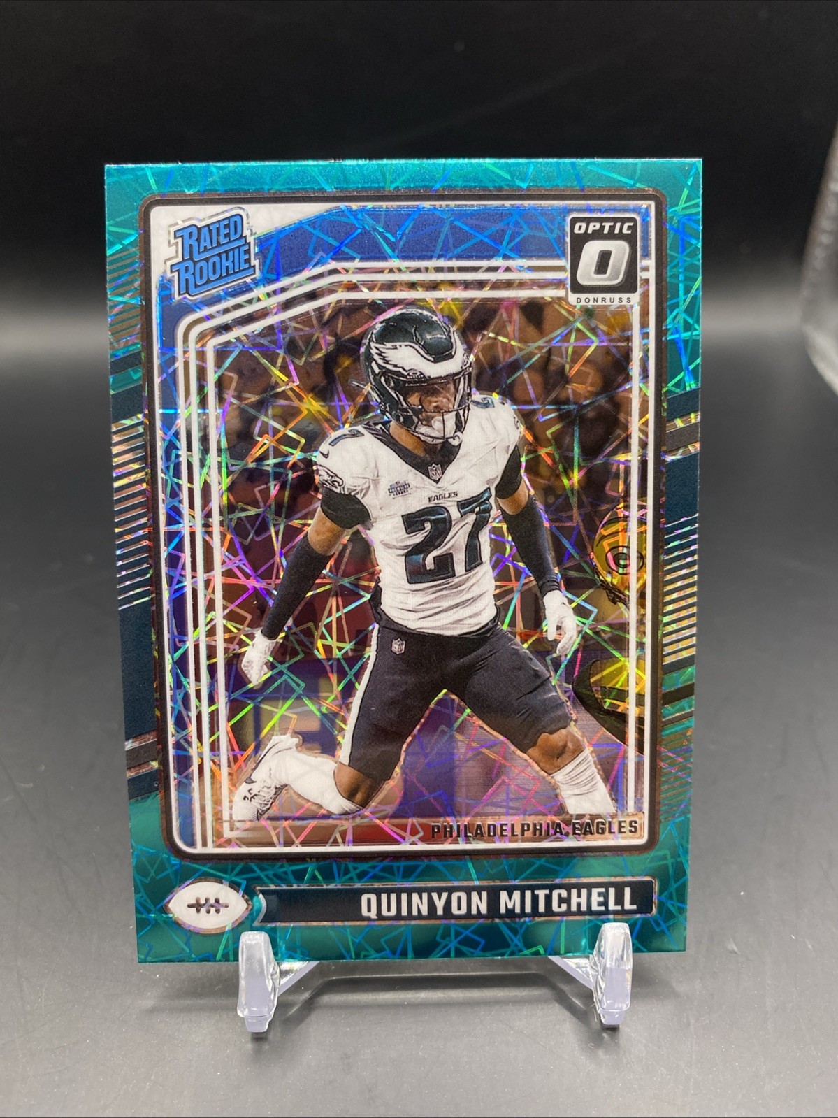 2024 Donruss Optic Quinyon Mitchell #282 Rated Rookie Teal Velocity PHI Eagles
