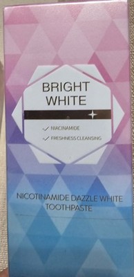 2 Pack Bright White Toothpaste Nicotinamide Dazzle White 100g Exp 02/2028