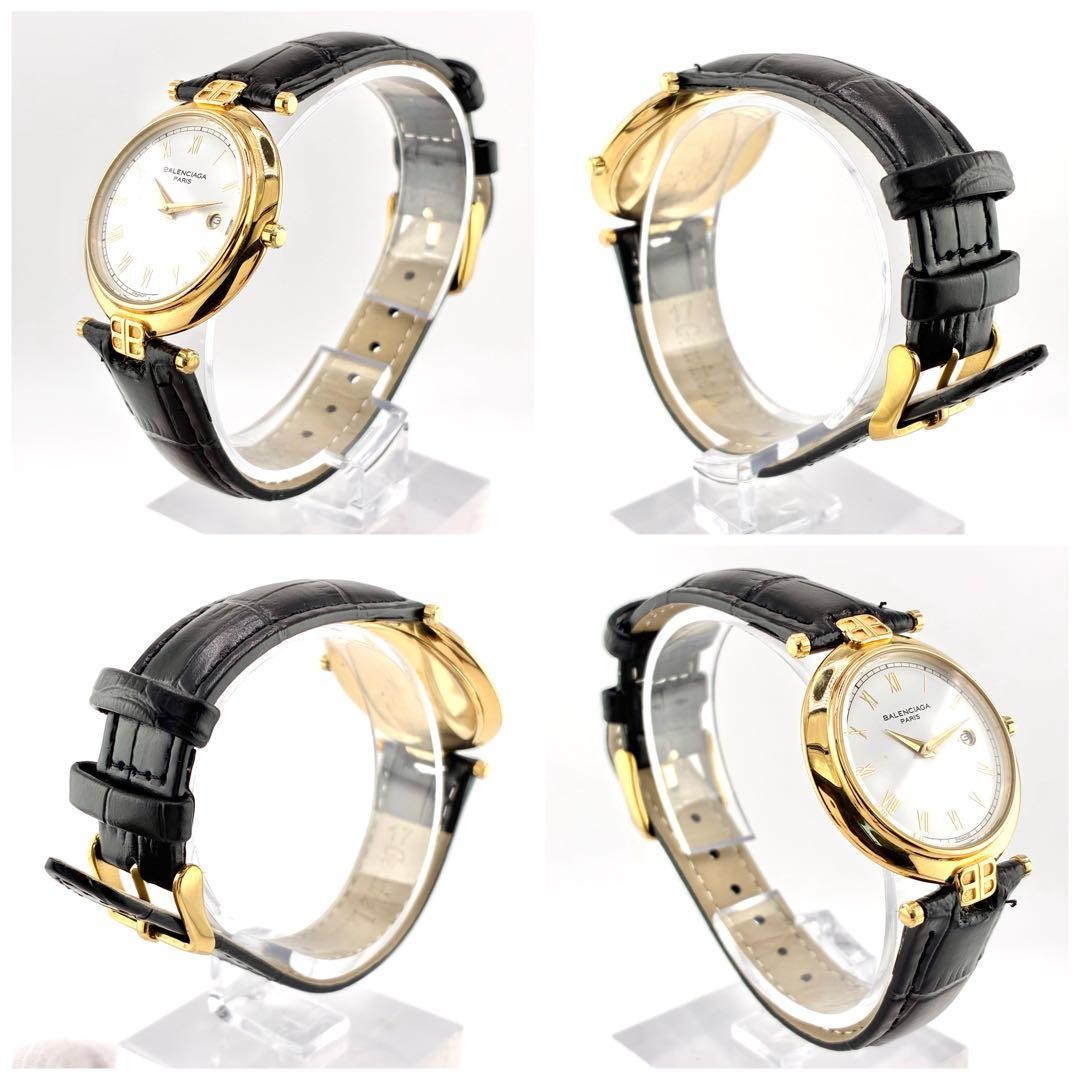 Balenciaga Date Quartz Womens Watch Wrist 19.5cm/7.7in - Gem