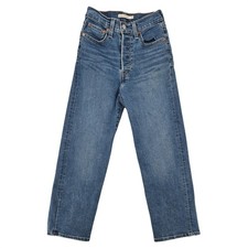 Levi's Ribcage Straight Ankle Jeans High Rise Size 24