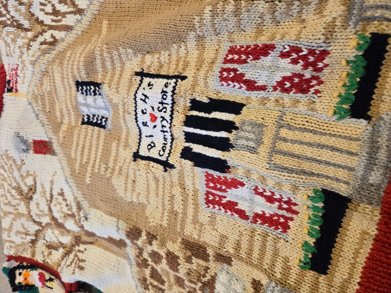 The Eagles Eye handknit knit sweatshirt jelly size small runs big