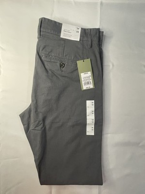 34x34 Goodfellow And Co. Men s Slim Fit Grey Chino Pants Slim Fit