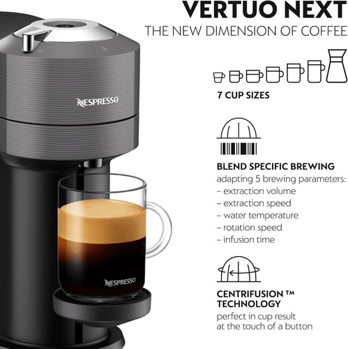 DeLonghi ENV120.GYAE Nespresso Vertuo Next Coffee Machine With Aeroccino Frother - Picture 6 of 10