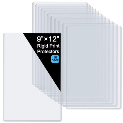 9'' x 12'' Hard Plastic Protectors, Menu Rigid Print Protectors, Clear Certific...