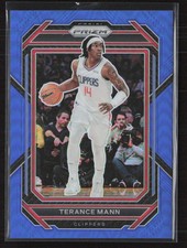 2022-23 Panini Prizm #137 Terance Mann Prizms Blue #/199 Clippers (C)