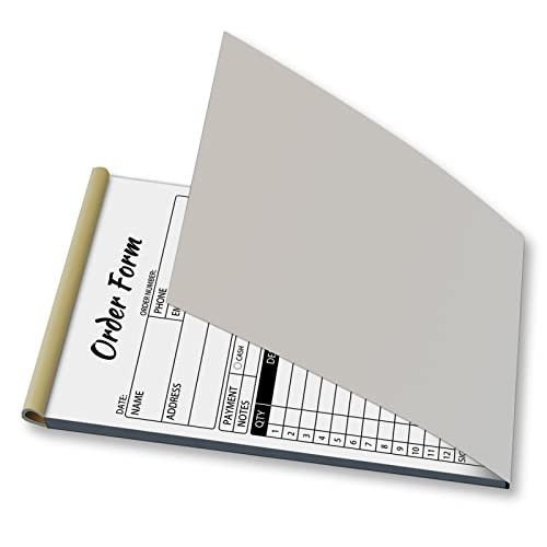 Sales Order Books,2 Part Carbonless Sales Invoice Book for Small 50 Sets