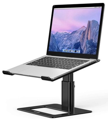 Besign LSX3 Laptop Stand Adjustable Universal Riser - Aluminum - Deluxe - Black