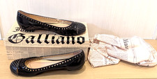 John Galliano Ballet Flats 37 – Black Patent Leather – Box & Dustbag