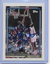 Basketball Card IP auto NBA ALTON LISTER Golden State Warriors 92-93 Topps Gold