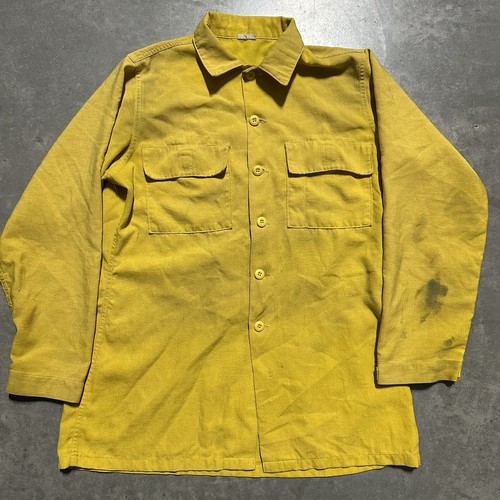 Camisa de extinción de incendios Wildland pequeña amarilla FR aramida resistente al fuego grande larga