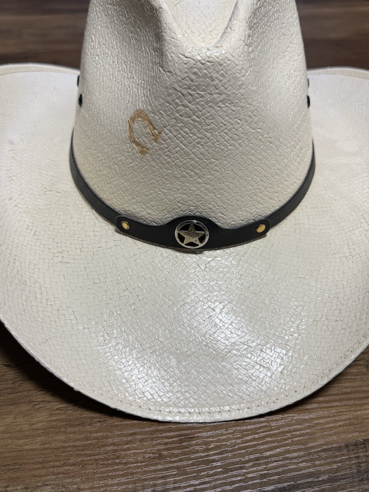 Charlie 1 Horse 7X - Rare VTG Size 7 1/8 - Straw Western Cowboy Country Unisex image 5