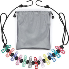 Retractable Portable Travel Clothesline with 12 Clips