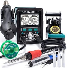 YIHUA 995D EVO 2-in-1 Soldering Station 110W Hot Air Iron LCD Power Meter
