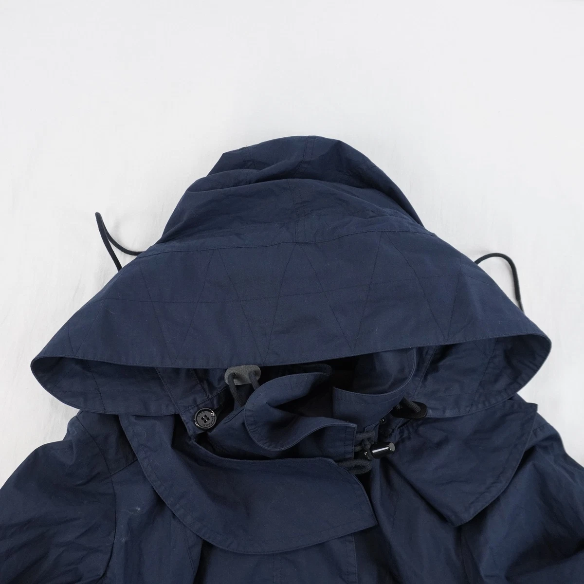 Chaqueta con botones de algodón Burberry Brit en azul oscuro - para mujer talla pequeña