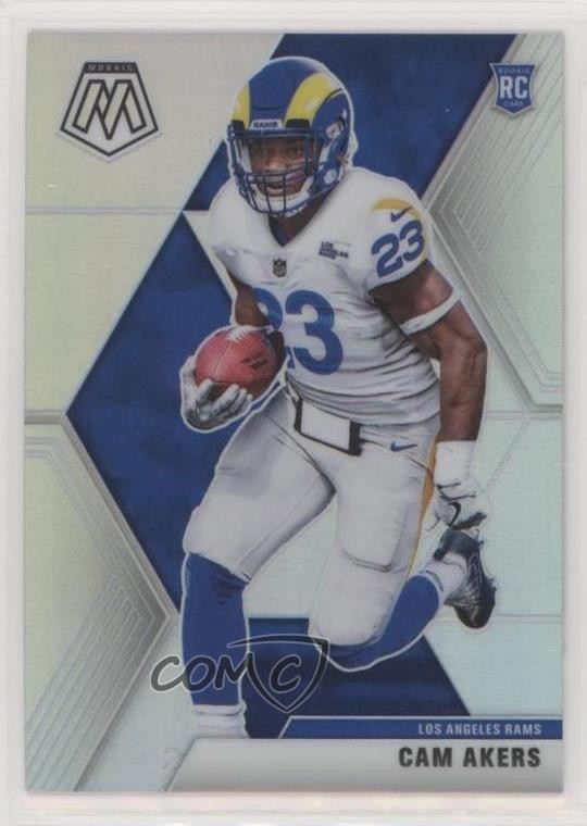 2020 Panini Mosaic Rookies Silver Prizm Cam Akers #221 Rookie RC sq1