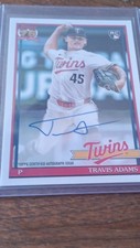 Topps Travis Adams Twins 2026 Series 1 Rookie Autograph #91A-TRA Baseball Card