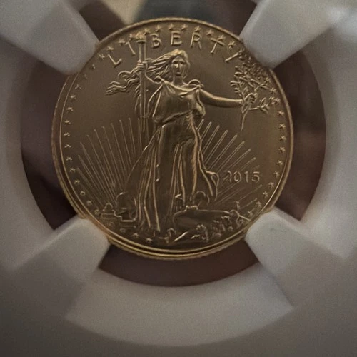 2015 Gold Eagle $5 Tenth-Ounce NGC MS 69 1/10 oz Fine Gold