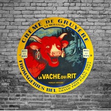 Plaque émaillée VACHE QUI RIT  enamel sign emailschild
