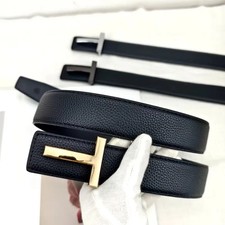 Business Waist Belt Split Leather Pin Buckle 3.8cm Work Jeans Men's Casual Belts