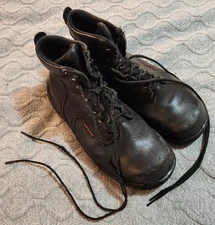 Red Wing Shoes Boots Mens Lace Up Size 7 D 🥾 Black