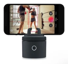 Pivo Pod Lite Sports Auto Tracking Phone Holder 360° Rotation Phone Stand Black