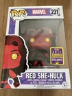 Funko Pop Marvel Red She Hulk SDCC Summer Convention Exclusive 2017