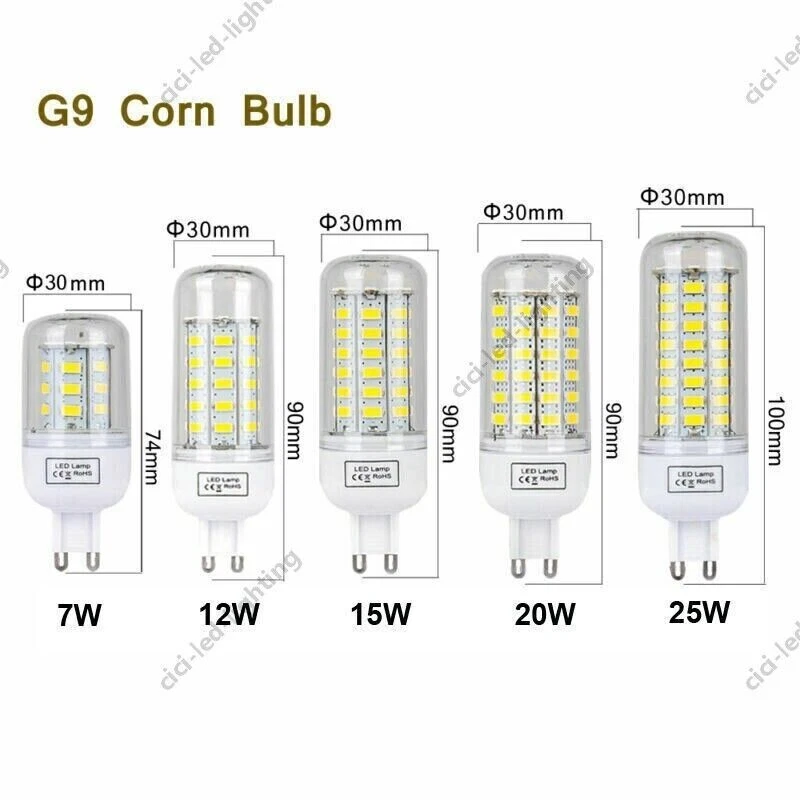 LED Birne GU10 G9 B22 7W 12W 15W 20W 25W Mais Lampe SMD Leuchtmittel Licht - Bild 3 von 4