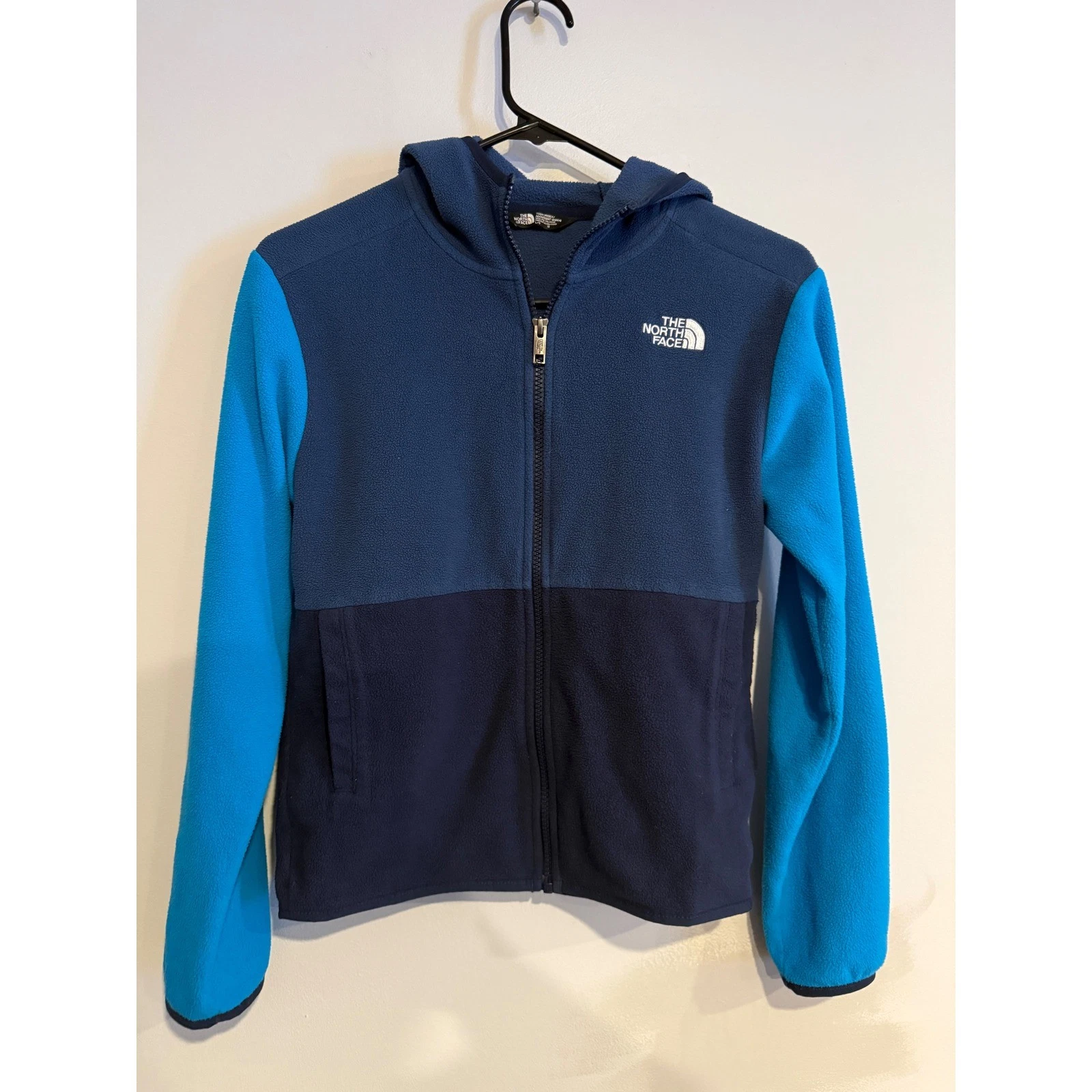 The North Face Denali fleece Jacket Kids L G Blue Navy Teal Youth