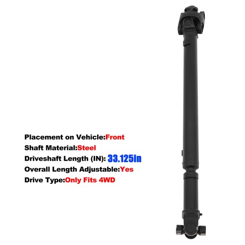 Front Driveshaft For Jeep Cherokee 87-00 Comanche 87-92 Grand Cherokee Wagoneer - Foto 2 di 12