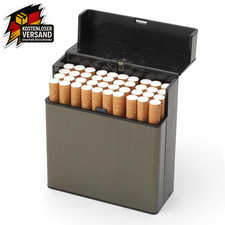 Groß Zigarettenetui Metall Alu Zigarettenschachtel Für 40 Zigaretten