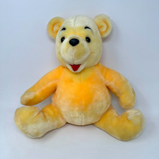 Walt Disney Winnie The Pooh Plush Stuffed Animal Yellow Bear NO Shirt 13" VTG