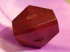 ANTIQUE GERMAN IDAR OBERSTEIN AGATE FACETED NECKLACE BEAD 15-12.9 MM LUSTRE — photo 3