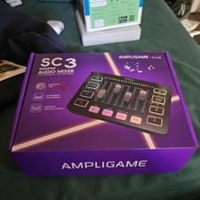FIFINE Ampligame SC3/XLR Gaming Audio Mixer with RGB Open Box