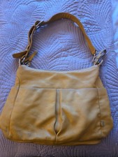 Yellow Leather Oioi Maternity Baby Changing Bag