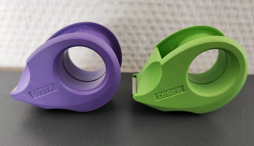 Tesa / tesa / TESA Handabroller Tesafilmabroller 2 Stück Grün + Lila NEU