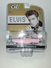 GreenLight GL Hollywood Elvis 1955 Cadillac Fleetwood Series 60 1/64 Pink LE