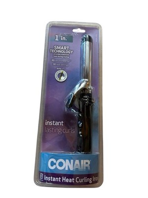 Conair Instant Heat Curling Iron Lasting Curl Smart Technology 1 In Barrel Black