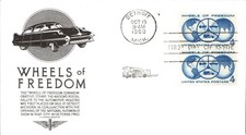 #1162 Wheels of Freedom Anderson FDC (13519601162002)