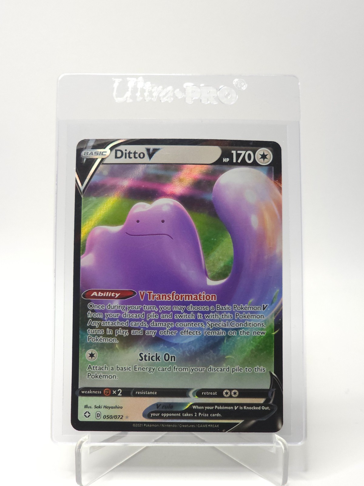 Ditto V 050/072 Shining Fates Holo NM