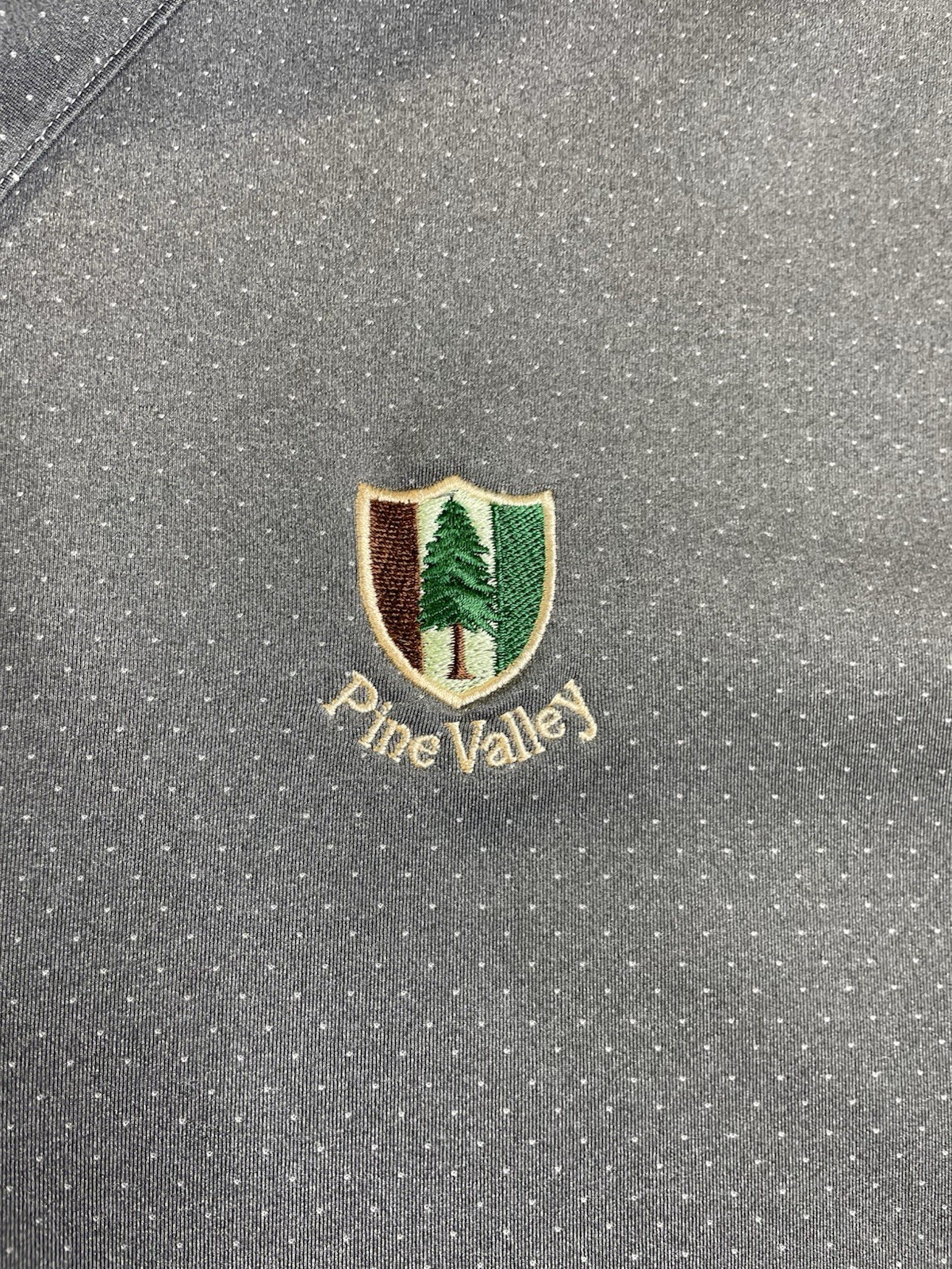 Pine Valley Golf Club adidas Polo Shirt Mens XL Gray Performance Golf thumbnail 3