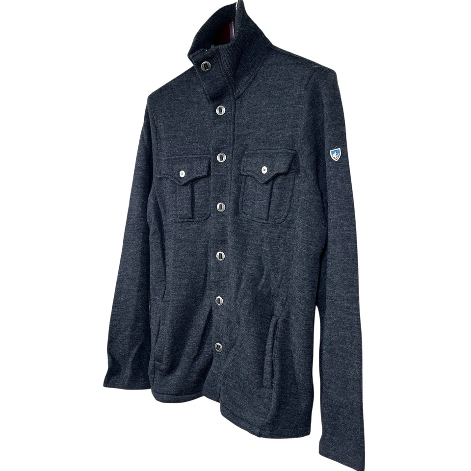 Куртка мужская Kuhl Spy шерсть мериноса свитер M серая дышащая утепленная классическая - Изображение 3 из 4