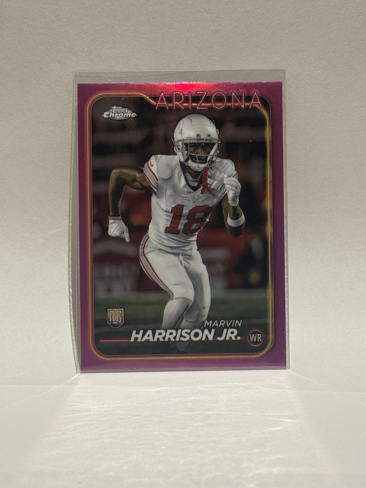 2024 Topps Chrome - Rookies Marvin Harrison Jr. #204 Pink Refractor (RC)